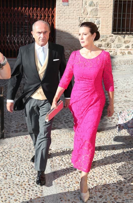 Los duques de Huéscar, entre los invitados a la boda de Jaime Palazuelo y Micaella Rubini 