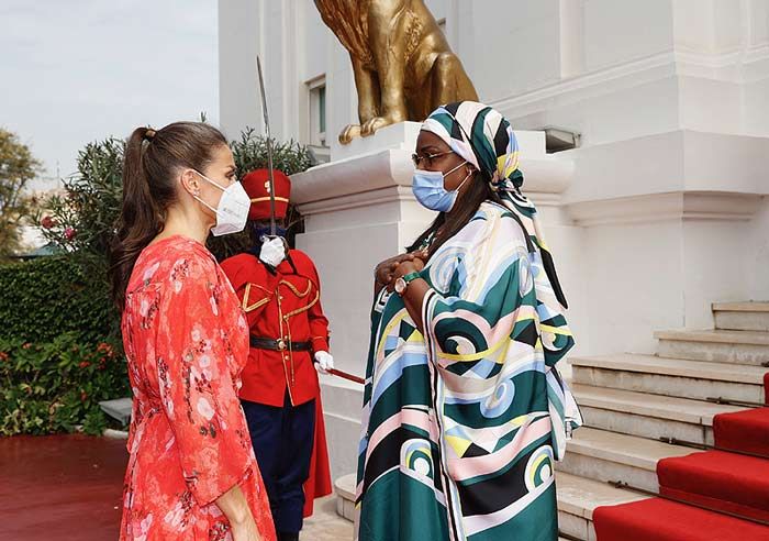 Doña Letizia almuerza con el presidente de Senegal