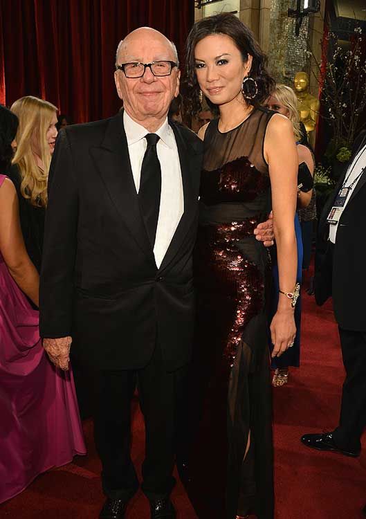 Rupert Murdoch y Wendi Deng