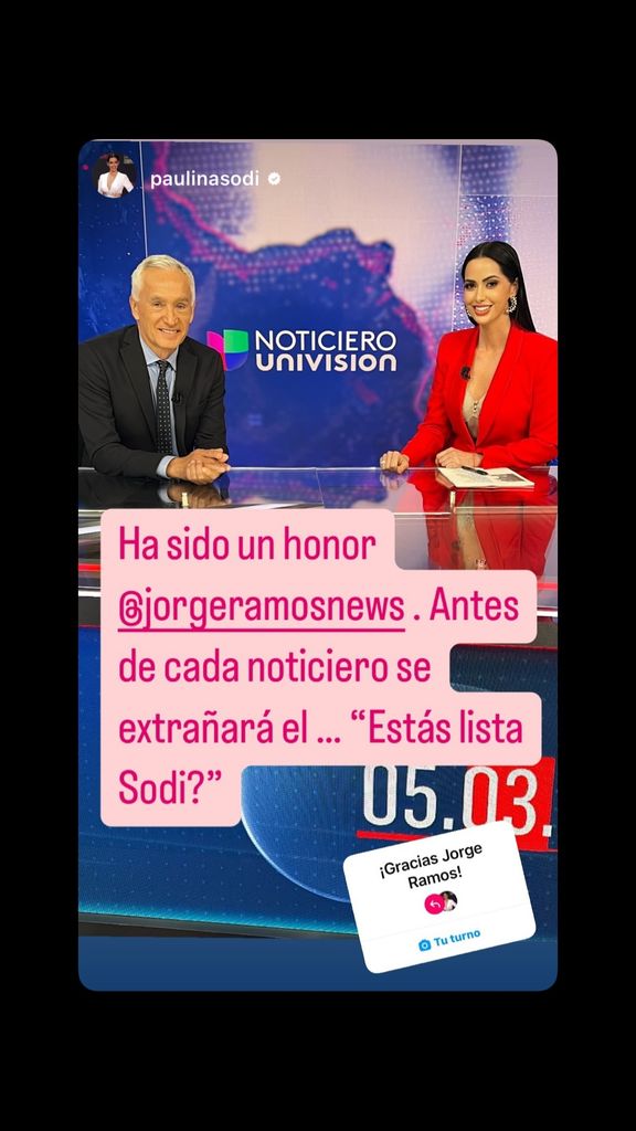 Paulina Sodi y Jorge Ramos