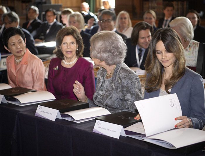 Cumbre real: la reina Sofía, la princesa Takamado y Silvia y Sofía de Suecia se reúnen en Estocolmo