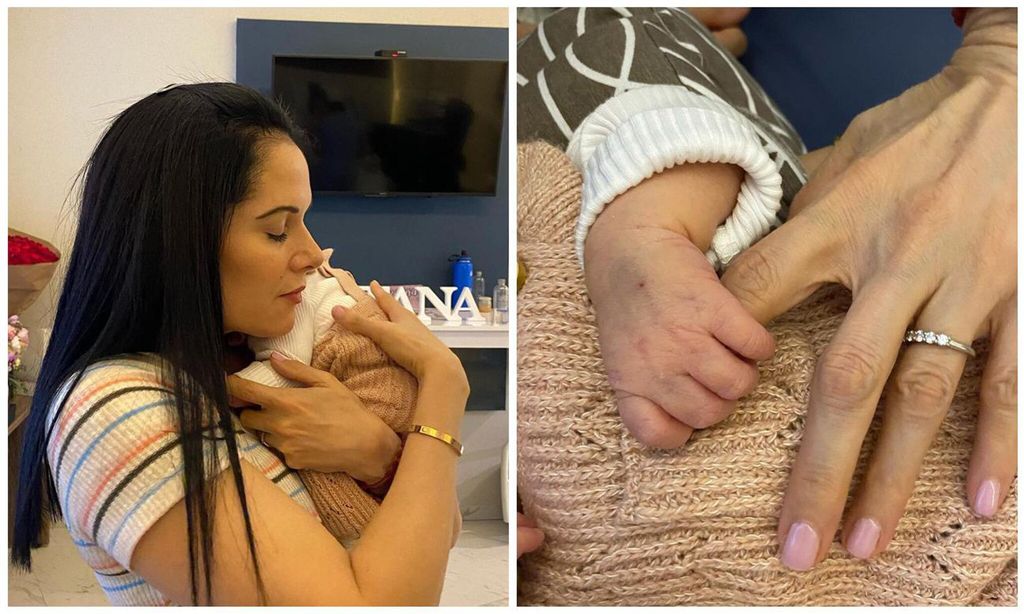 Mamá de Camila Fernández con su nieta