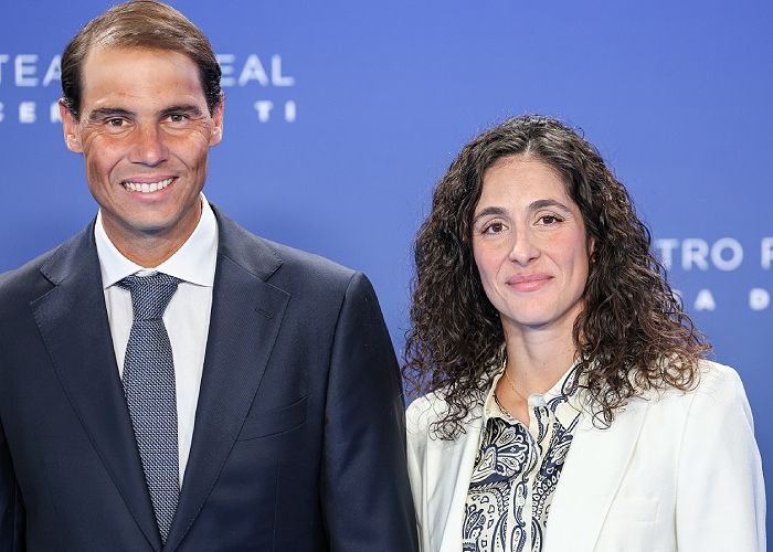 Rafa Nadal y su mujer Mery 