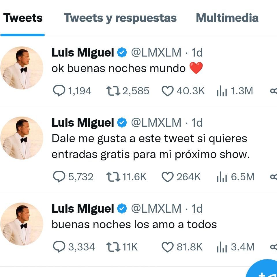 Twitter de Luis Miguel