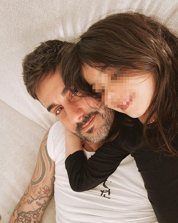 Melendi con su hija 