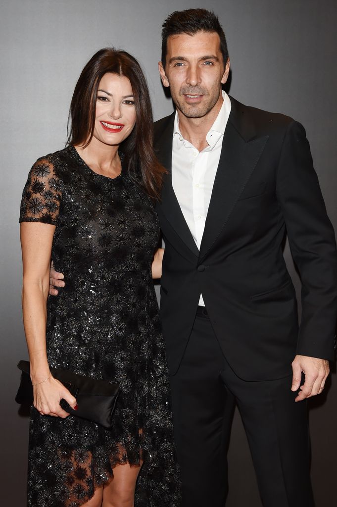 Ilaria D'Amico and Gianluigi Buffon at an event in Milan (November 2019)