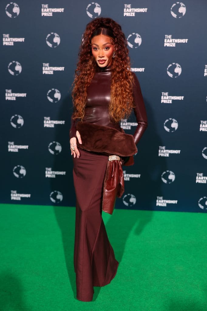 Winnie Harlow attends the 2024 Earthshot Prize at Green Point Shared Fields 