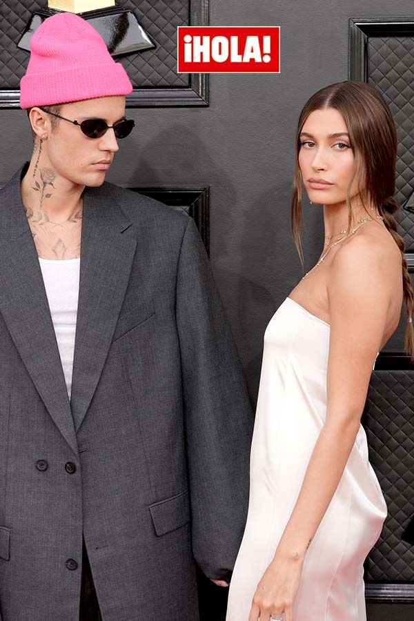 Justin y Hailey Bieber en la pasada gala de los Grammy