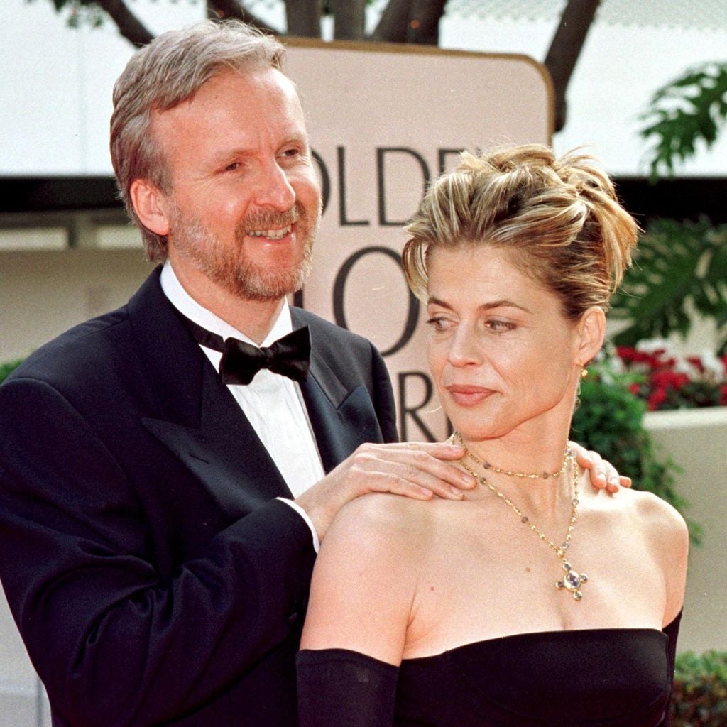 director james cameron l and actress linda hamil