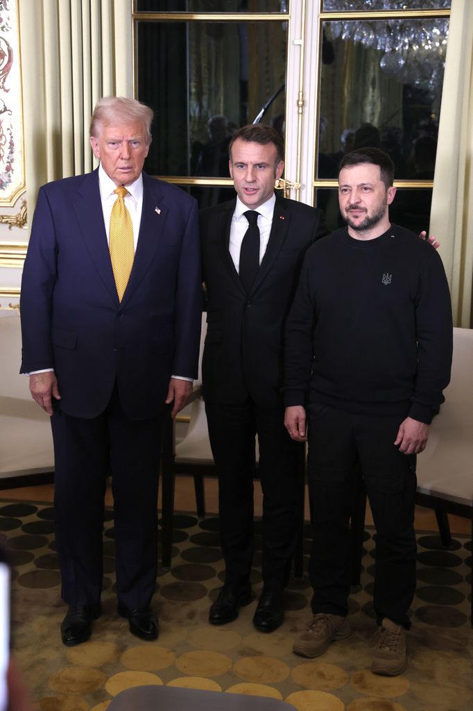 Trump se reunió con  el presidente francés Emmanuel Macron y con su par ucraniano Volodymyr Zelensky.