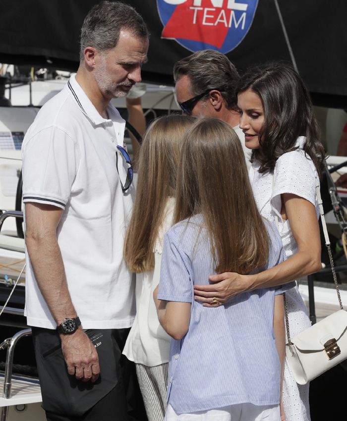 Los Reyes y sus hijas en Mallorca