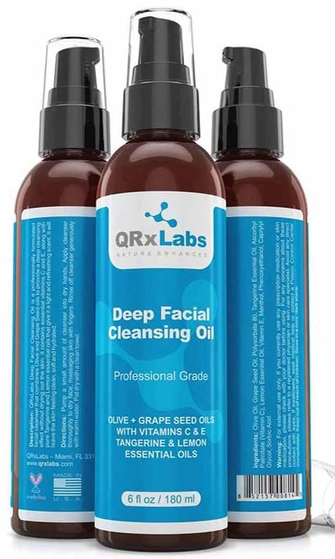 qrx labs deep facial cleansing oil