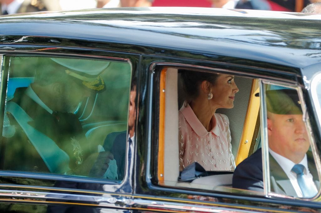 Reyes Felipe y Letizia el 12 de octubre de 2019