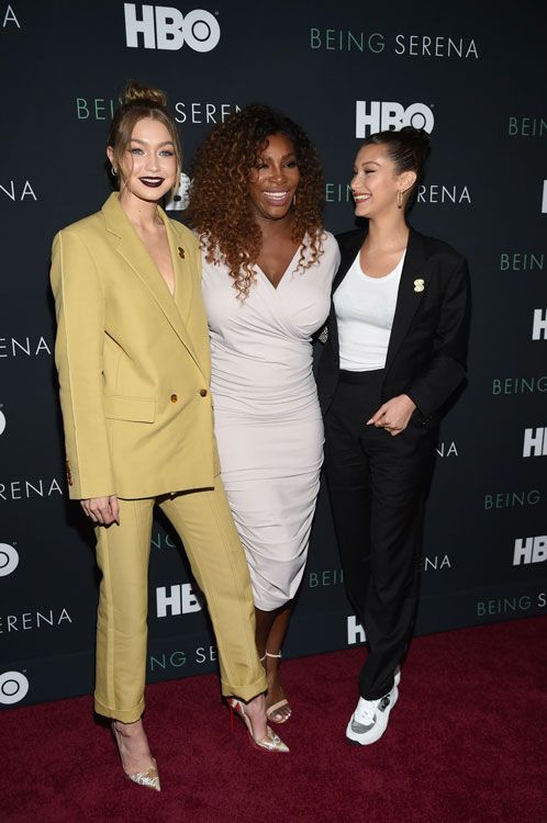 serena williams gigi bella hadid estreno