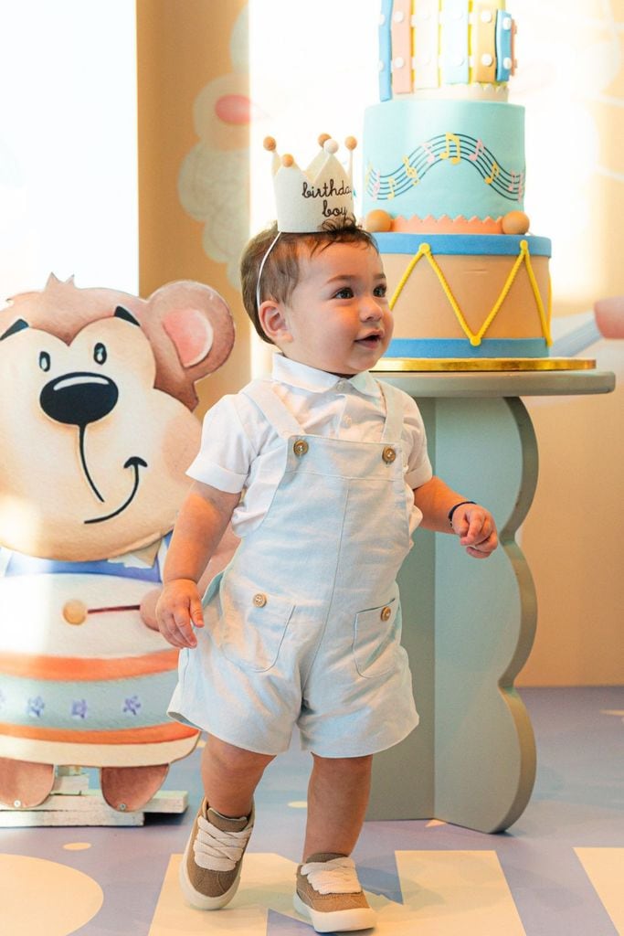 La fiesta del primer cumpleaños de Lorenzo, hijo de Daniela Ospina y Gabriel Coronel