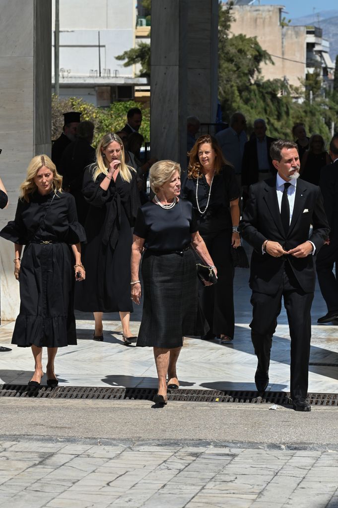 Funeral del príncipe Miguel de Grecia en el Primer Cementerio de Atenas el 1 de agosto de 2024