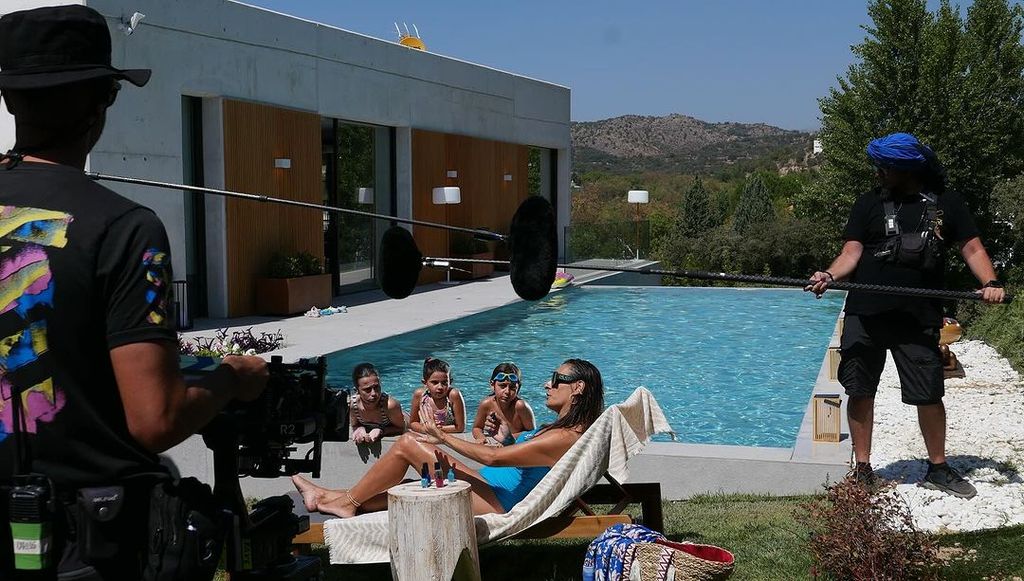 Raquel Guerrero en el rodaje de 'El Casoplón'