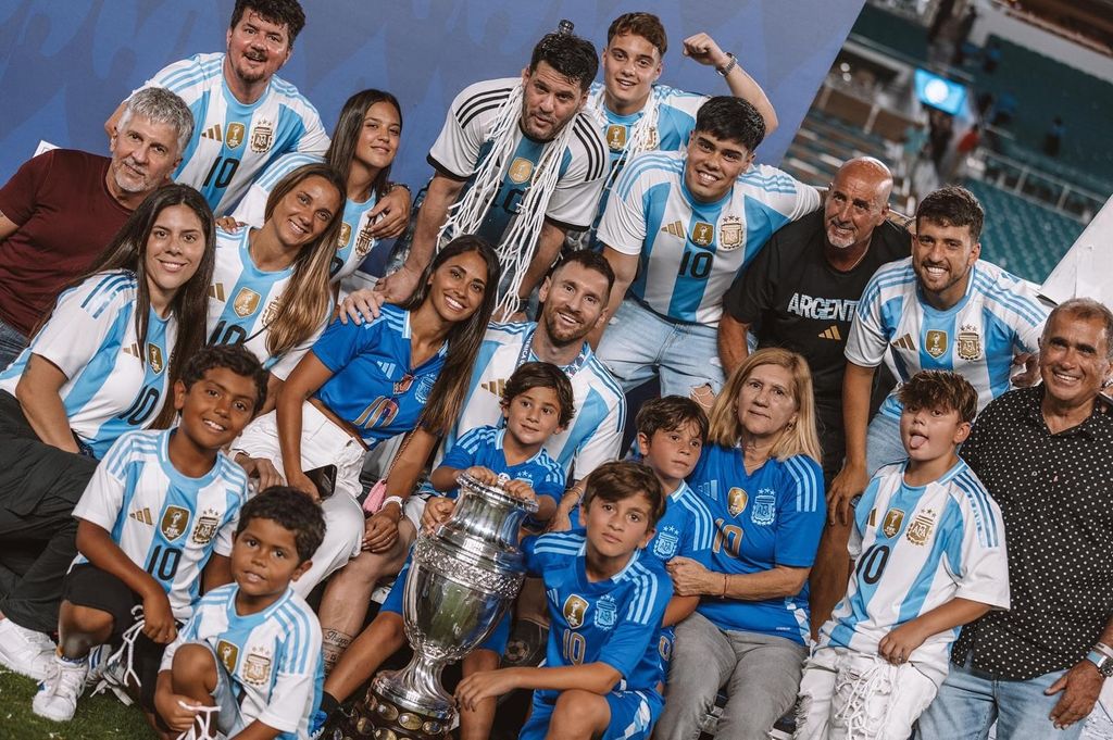 Messi agradeció a su familia por su apoyo incondicional.