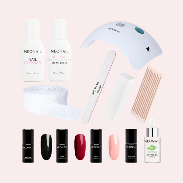 NEONAIL Starter Set 4x Colores Uñas con Lampara LED