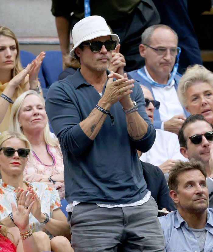 Brad Pitt en el US Open