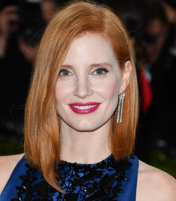 jessica chastain colorete