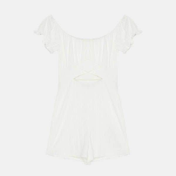 mono blanco bershka