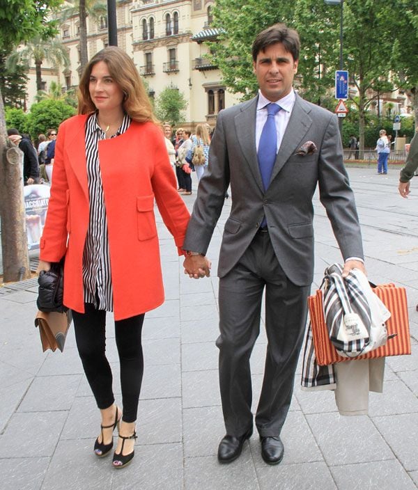 Francisco Rivera y Lourdes Montes, paseando por las calles de Sevilla este fin de semana
