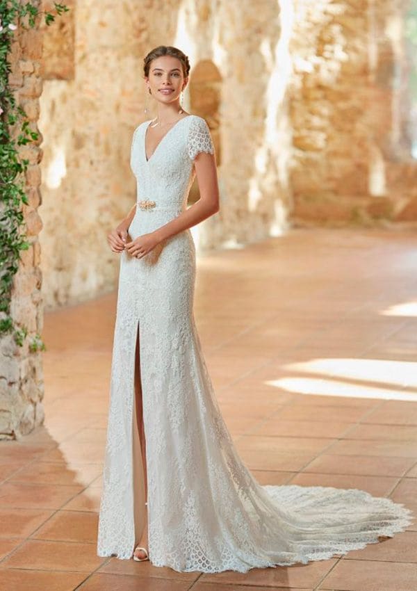 vestido novia aire barcelona