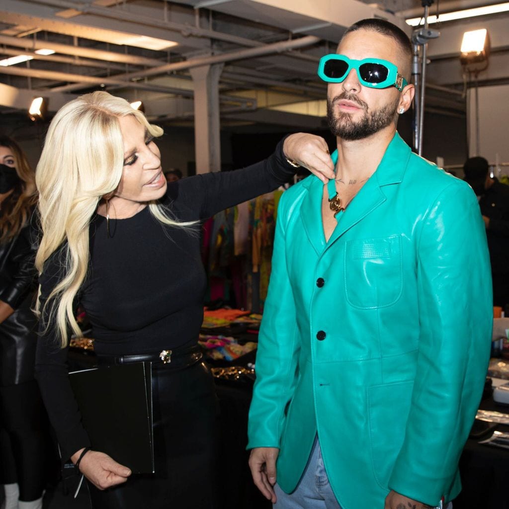 maluma y donatella versace