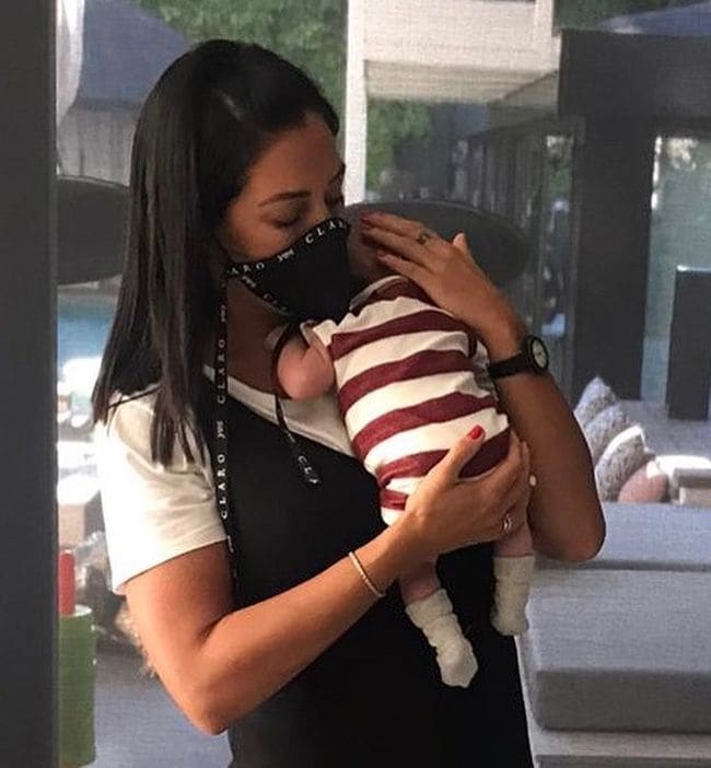 Mirian Ramos con su sobrino Máximo Adriano