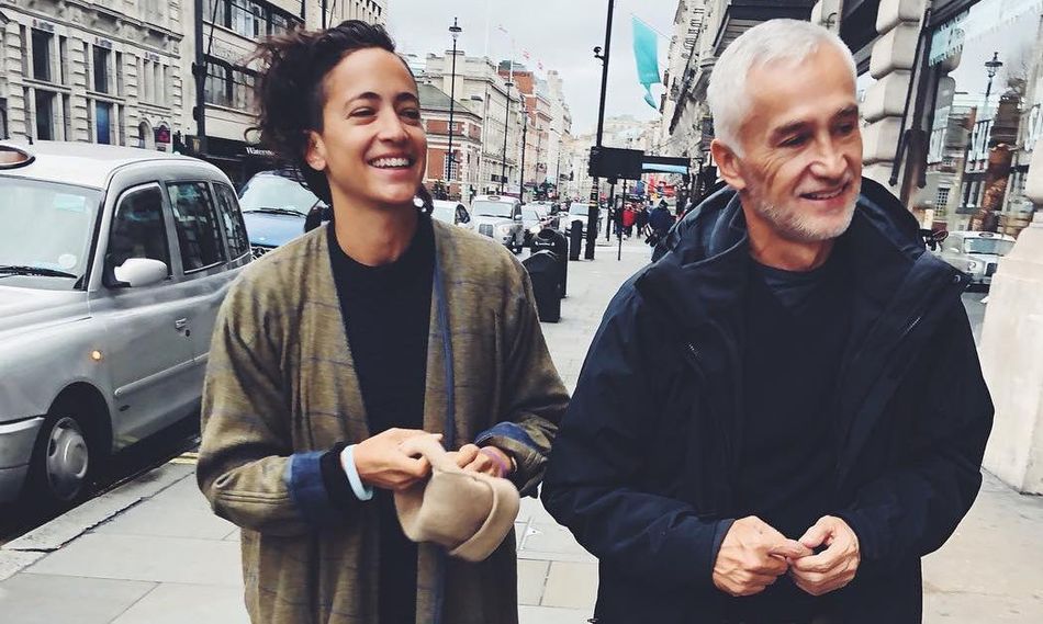 Jorge Ramos y su hija Paola