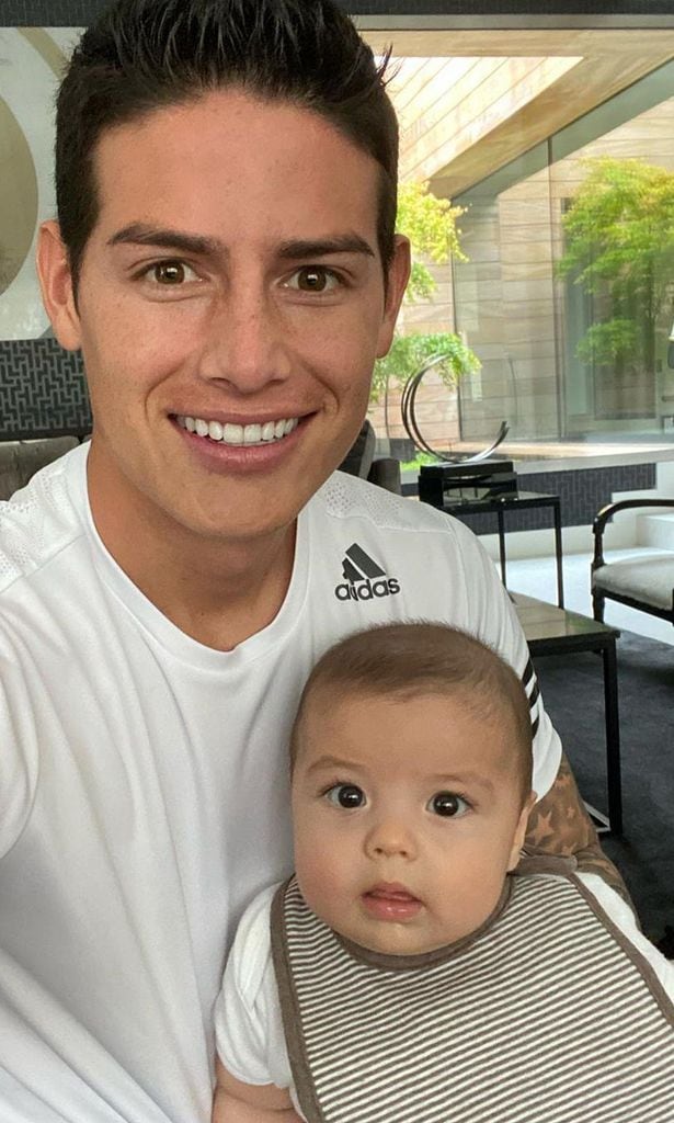 james rodr guez y sus hijos salom y samuel