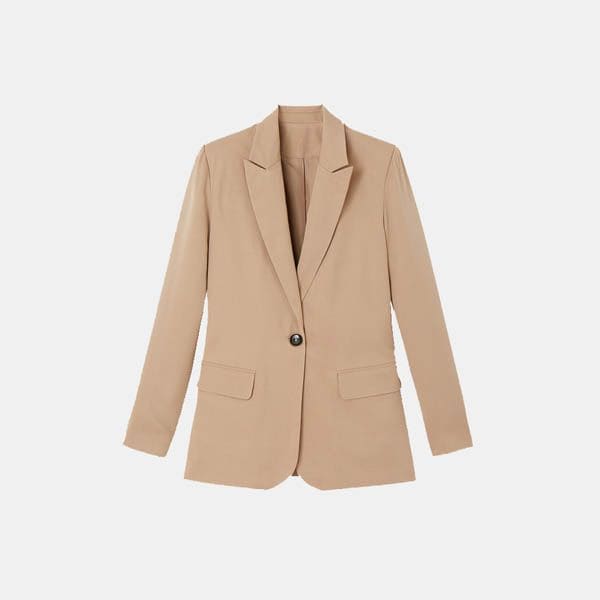 blazer camel laredoute