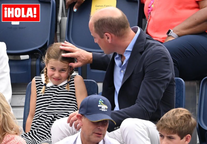 Charlotte y su padre, el príncipe Guillermo