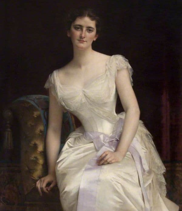 La futura Lady Curzon retratada por el pintor francés Alexandre Cabanel
