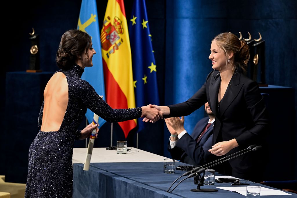 Carolina Marín y la Princesa Leonor