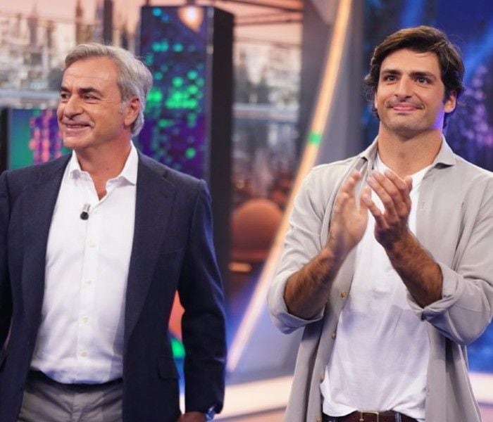 Carlos Sainz y su hijo visitan 'El Hormiguero'