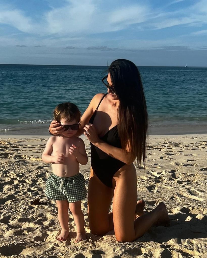 Olivia Munn and her oldest son