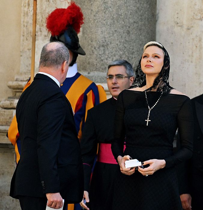 Charlene de Mónaco en la Ciudad del Vaticano