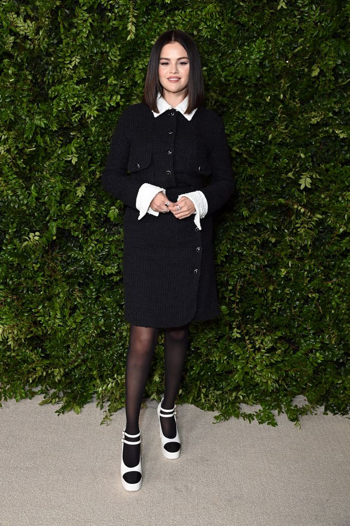 Selena Gomez con look de Chanel en la Academy Women's Luncheon