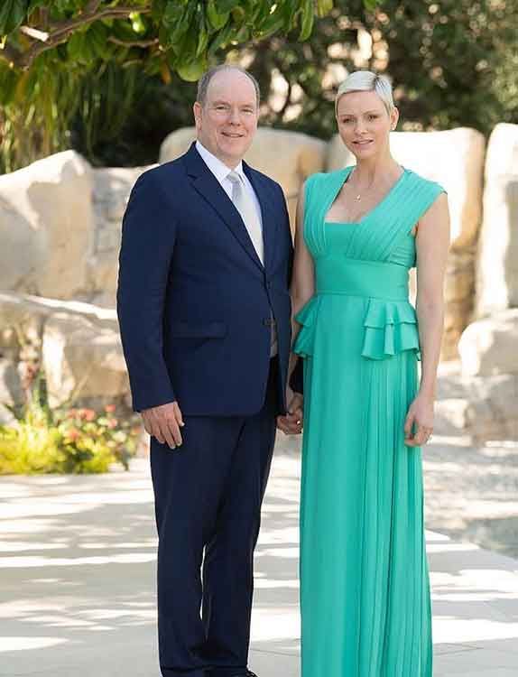 Charlene y Alberto de Mónaco en su aniversario de boda 