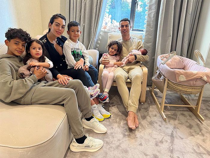 Cristiano Ronaldo y Georgina Rodríguez presentan a su quinta hija