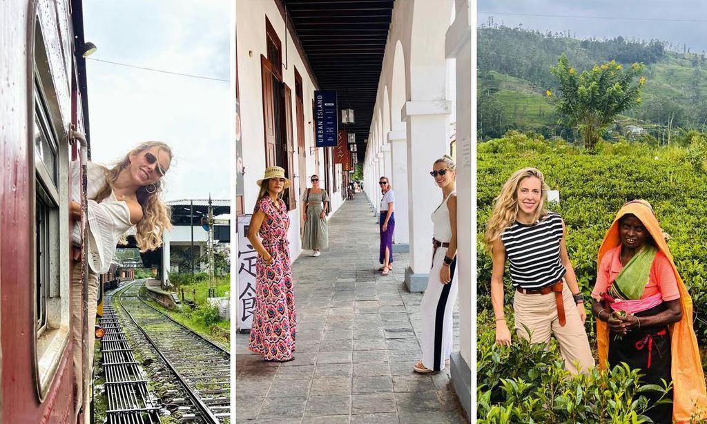 
Entre amigos: Rutas idílicas en tren, playas desiertas, plantaciones de té y elefantes... Momentos increíbles de este viaje en el que me acompañaron Laura del Castillo-Olivares, Patricia Fabre de Galobart y Vanesa González.
