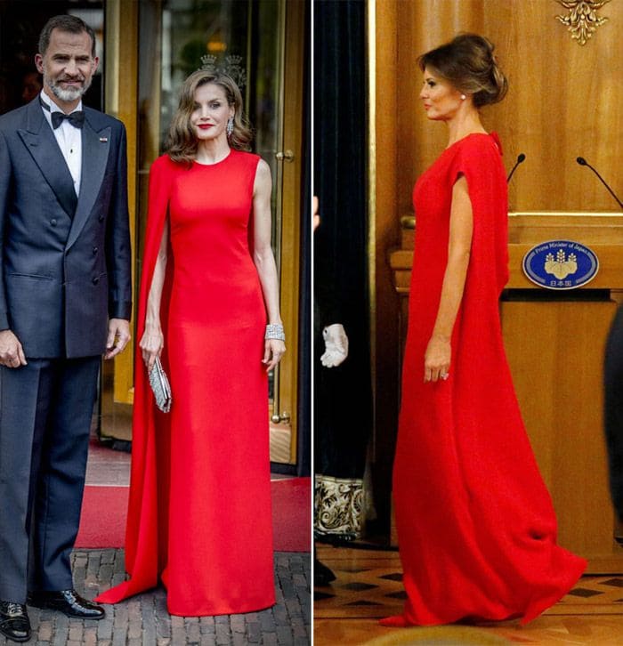 Reina Letizia y Melania Trump