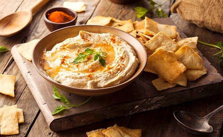  'Dip' de hummus de garbanzos