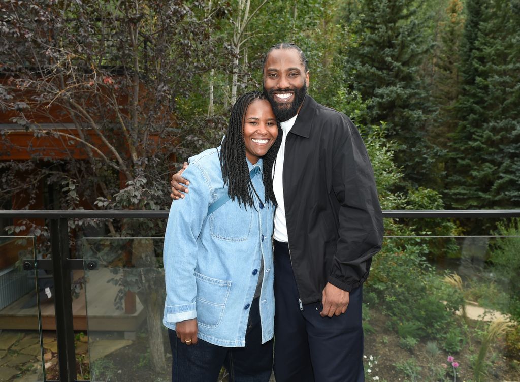 Katia y John David Washington.