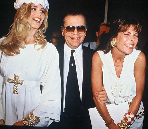 karl lagerfeld claudia schiffer carolina monaco 1aa