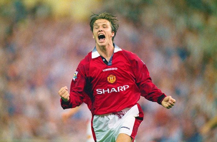 David Beckham en 1996