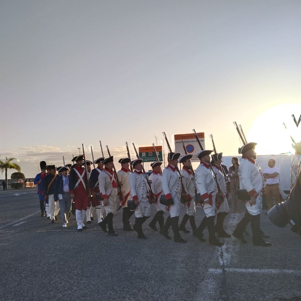 Recreación de la batalla del almirante de Nelson en Tenerife