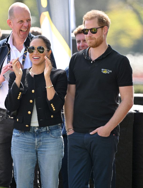 El príncipe Harry con Meghan Markle en los Juegos Invictus